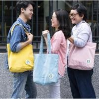ราคา พร้อมส่ง กระเป๋าสะพายผ้าสตาร์บัคส์ ลูกฟูก starbuck สีชมพูพาสเทล ของแท้100% (23585811972)