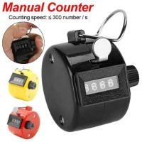 ราคา เครื่องนับจำนวน แบบกด ไม่ใช้แบตเตอรี่ นับตัวเลขได้ 4 หลัก สูงสุด 9999 manual counter นับเลข นับจำนวน บทสวดมนต์ เครื่องนั (24435295780)