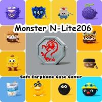 ราคา ส่วนลดสําหรับ Monster N-Lite206 Case Niche การ์ตูนซิลิโคนอ่อนนุ่มหูฟังกรณีปลอก NO.2 (26566717271)