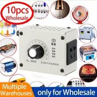 ราคา 【10pcs Wholesale】Motor Speed Controller 3000W AC 220V Variable Voltage Controller Control For Fan Speed Motor Dimmer (29818498997)