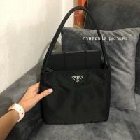 ราคา PRADA Tessuto City Nylon Shoulder Bag ของแท้ กระเป๋ามือสอง แบรนด์เนม กระเป๋าผ้า (24985919435)