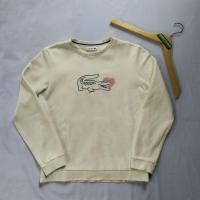 ราคา Lacoste CREWNECK สีขาวบนสีขาว (13821603052)