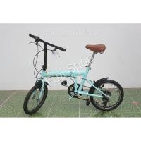 ราคา จักรยานพับได้ญี่ปุ่น - ล้อ 18 นิ้ว - มีเกียร์ - Renault - สีฟ้า [จักรยานมือสอง] (19163394429)