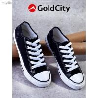 ราคา 2021รองเท้าผ้าใบโกลด์ซิตี้(Gold city) รุ่น1207 สีแดง/แดงเลือดหมู/น้ำเงิน เบอร์36-45 ผ้าใบแบบผูกเชือก ทรงคอนเวิส (11877840888)