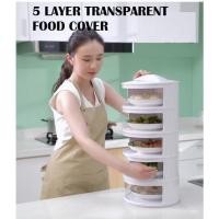 ราคา [ ร้อน รายการ ] 5ชั้นขนาดใหญ่ใช้ฝาครอบจานอาหารที่ทันสมัยโต๊ะรับประทานอาหาร-สไลด์เครื่องดูดควันอเนกประสงค์ (18180113921)