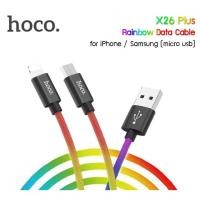 ราคา Hoco X26 Plus สายชาร์จสีรุ้ง Rainbow Data Cable 3.0A Max ของแท้ (2060137005)