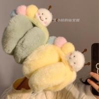 ราคา ใหม่น่ารัก Caterpillar Plush Earmuffs ที่ปิดหูกันหนาว Earwarm กระเป๋า Earmuffs ฤดูใบไม้ร่วงและฤดูหน (29568054355)