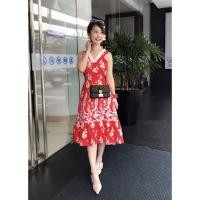 ราคา ฟรี EMS ชุดเดรสยาว งานป้าย Lady Ribbon Thailand เสื้อผ้าแฟชั่นผู้หญิง Dress Size L สีแดง พร้อมส่งสวยเหมือนแบบ (1081691277)