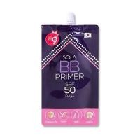 ราคา Sola BB Primer SPF 50 PA++ โซลา บีบี ไพร์เมอร์ SPF 50 PA++ 7g (1 กล่อง/6ซอง) (22790209249)