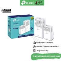 ราคา TP-LINK(เพาเวอร์ไลน์)Wi-Fi Powerline AC750/AV1000 รุ่นTL-WPA7510 KIT(สินค้ารับประกัน3ปี) (5768511304)
