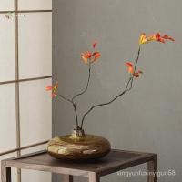 ราคา OGIX แจกันเครื่องปั้นดินเผาหยาบสไตล์ญี่ปุ่นสร้างสรรค์ดอกไม้สไตล์เซนสไตล์จีน B & B ของประดับตกแต่งบ้านสไตล์วินเทจ (25407061740)