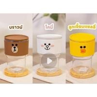 ราคา แก้ว LINE FRIENDS Tumbler สุดน่ารัก Sally, Cony และBrown จาก LINE FRIENDS × Café Amazon (24286823892)