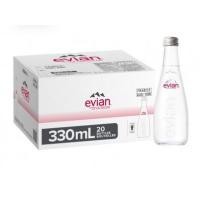 ราคา ส่งฟรีพร้อมส่งน้ำแร่ evian ขนาด 330 ml. ขวดแก้ว มี 20 ขวด (9093922228)
