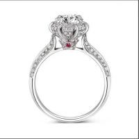 ราคา กลุ่มหรูหราฝังเกล็ดหิมะ Seiko ฝังแหวนเงิน Mosante เพชรญี่ปุ่นและเกาหลีแหวนเพชร r4896 (27107436910)