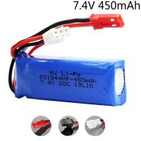 ราคา 7.4V 450mAh 20C Lipo Battery for WLtoys K969 K979 K989 K999 P929 P939 RC Car 2s 7.4v toys Battery JST Plug 601844HP 1/2/ (21040981277)