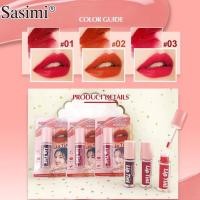 ราคา (S12179) Sasimi Lip Tint ลิปทินท์ ติดทน ลิปทินท์จุ่ม สีสวยติดทนนาน ลิปสติกสีน่ารัก แพ็คเกจสวยน่าใช้ (ขนาด 4 มล.) (26804758677)