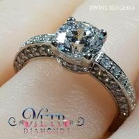 ราคา แหวนเพชร 2 กะรัต เจียระไน 100 เหลี่ยม เพชรเลียนแบบเพชรแท้ ทำจาก เพชร CZ, Cubic Zirconia หรือ เพชรโคลนนิ่ง ดีไซน์หรูหรา (8152088561)