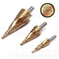 ราคา HSS ดอกสว่านเจาะขยาย ขั้นบันได ขนาด 4-32 มม. (3 ดอก/ชุด) เจาะ โลหะ, อลูมิเนียม, ทองแดง, สแตนเลส, ทองเหลือง (604094196)