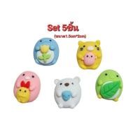 ราคา เรซิ่นการ์ตูนSet5ชิ้น เรซิ่นน่ารัก เรซิ่นติดรองเท้า เรซิ่นตกแต่ง เรซิ่น DIY (22008600736)