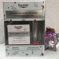 ราคา Eucerin Hyaluron-Filler Day SPF15 size 50ml + Hyaluron-Filler Day Eye SPF15 #15ml +DermotoClean 125ml. (1825716628)