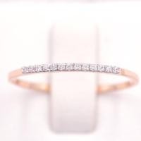 ราคา Lucky Gems แหวนทองแท้ 9k (37.5%) เพชร CZ แหวนแถวน่ารัก พิ้งโกล 9kcz101 (26766655119)