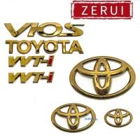ราคา Zr สําหรับ Toyota Vios Gen2 ncp93 gen3 โลโก้พวงมาลัยกระจังหน้าโลโก้ท้ายรถโลโก้หน้าและหลังสีทอง (29662695115)