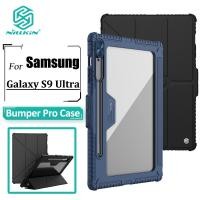 ราคา Nillkin Flip Case Pro สําหรับ Samsung Galaxy Tab S9 Ultra / S10 Ultra ตัวเลื่อนกล้องรวมทุกอย่าง 360° กันกระแทกฮาร์ดพีซี + เปลือกป้องกันกันชนหนัง ปู่ (22179993118)