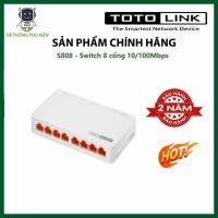 ราคา Totolink S808 8-port 10/100Mpbs Switch เครือข่ายราคาถูก Switch for PC Laptop ติดตั้งง่าย (25340099731)