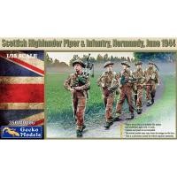 ราคา โมเดลฟิกเกอร์ทหาร Gecko Model 1/35 35GM0006 SCOTTISH HIGHLANDER PIPER & INFANTRY NORMANDY, JUNE 1944 (20766467021)