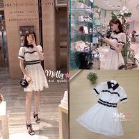 ราคา เดรสสั้นฉลุงานป้ายvisa สินค้าพร้อมส่ง (8776661122)