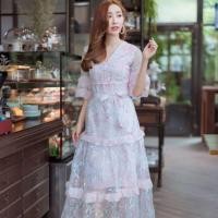 ราคา เดรสอลังผ้าลูกไม้และงานปักป้าย Miss bell (4505445995)