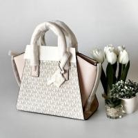 ราคา กระเป๋าสะพายข้าง MK MICHAEL KORS 35F1G4VM2B Avril Small Logo Top-Zip Satchel (25971699242)