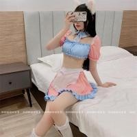 ราคา พร้อมส่ง แม่บ้านสาวพาสเทล เมดญี่ปุ่น ชุดนอนเซ็กซี่ คอสเพลย์ แฟนซี Cosplay สาวอวบ (15906529606)