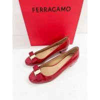 ราคา used ferragamo flats Authentic แท้100 % Sz.39 (24.5cm) (26913892947)