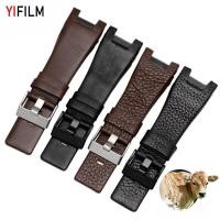 ราคา Yifilm สายนาฬิกาข้อมือหนังแท้ สีดํา น้ําตาลเข้ม สําหรับ Diesel DZ1216 DZ1273 DZ4246 DZ4287 32x17 มม (29050130564)
