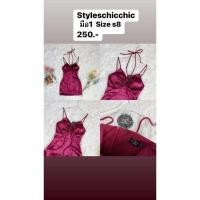 ราคา เดรสสายเดี่ยวสีแดง ชุด PR ชุดออกงาน (25003025607)