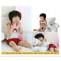 ราคา ชุด paul frank เสื้อแขนกุด+กางเกง สีแดง (416614914)
