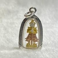 ราคา ท้าวเวสสุวรรณ ชุดกรอบพระสร้อยคอเงินแท้92.5% (20808378904)