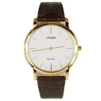 ราคา CITIZEN Eco-Drive Stiletto Super Slim Brown Leather Strapรุ่นAR1113-12A (340015730)