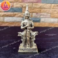 ราคา ท้าวเวสสุวรรณ เนื้อทองเหลืองขัดเงา ขนาด 2 นิ้ว สูง 5.5 นิ้ว (11384563243)