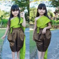 ราคา ชุดไทยสไบสำเร็จรูป 2 ชั้น แแม่การะเกด (2326435654)