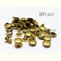 ราคา ฺBR027 หมุดย้ำ 1 หน้า ทองเหลืองแท้ อะไหล่ทองเหลืองแท้ อ leatherbrass แพ็ค 100ชุด (7425096377)