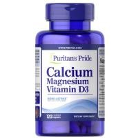 ราคา Puritan Calcium Magnesium vitamin D3 1000 mg/500 mg/400 iu 120 Caplets แคลเซี่ยมคุณภาพสูงจากอเมริกา (878786893)