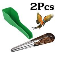 ราคา 2 แพ็คช้อนให้อาหารนก ช้อนสแตนเลส พลาสติก ช้อนป้อนอาหารนก ที่เติมอาหารนก อุปกรณ์เสริม สําหรับให้อาหารสัตว์เลี้ยง นกแก้ว (25537298792)