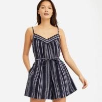 ราคา Uniqlo Linen Blend Romper #ส่งต่อ (11449529919)