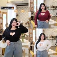 ราคา เสื้อเจาะหัวใจ สายฝ รุ่นนี้แซ่บมาก ปังไม่ไหว Plussize แซ่บๆๆสาวอวบใส่แล้วปังแน่นอน ไซส์ใหญ่ เสื้อผ้าสาวอวบอ้วน พลัสไซส์ (19446164066)