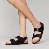 ราคา แท้ Birkenstock Milano black leather (2022867822)