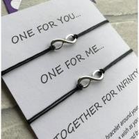 ราคา 2 ชิ้นชุดสร้อยข้อมือ Infinity Wish, สร้อยข้อมือสตริงอินฟินิตี้, สร้อยข้อมืออินฟินิตี้ (28204017263)