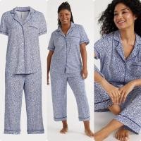 ราคา เซตชุดนอนผ้ายืด แบรนด์ secret treasures แบบขายาวพิมลาย ผ้าดีมากๆแบรนด์นี้ ผ้านุ่ม แนะนำให้ลอง ขายมาหลายรอบมาก ใส่สบาย (28574253363)