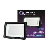 ราคา โคมฟลัดไลท์ LED โคมสปอร์ตไลท์ 200w แสงสีขาว อัลฟ่า SLIM (21290704469)